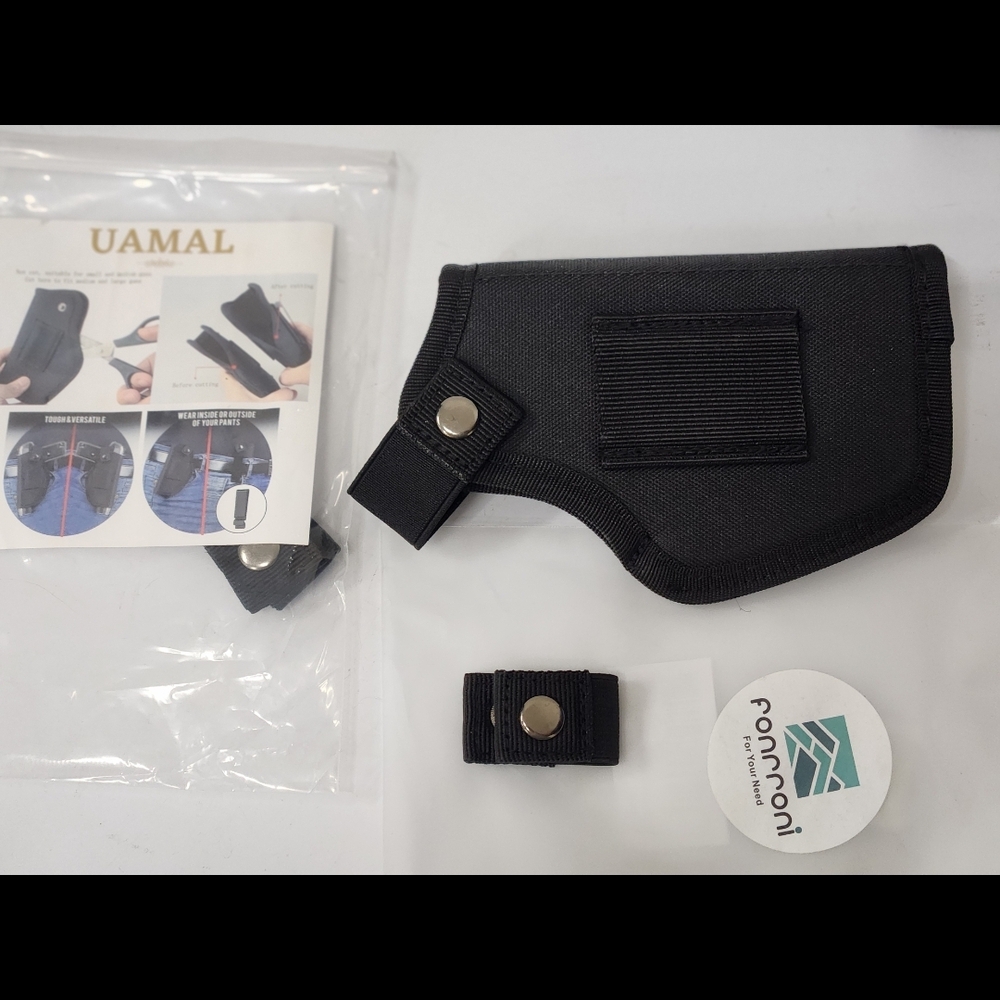 Black Pistol Holster with Clip for Easy Access
